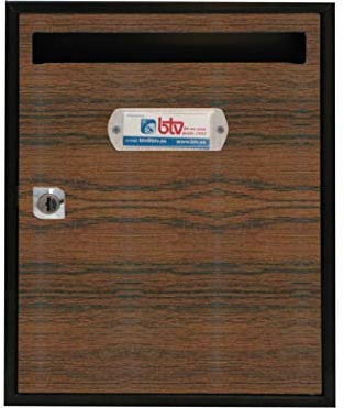 Btv BUZON INTERIOR BTV VERTICAL TEIDE ACERO CEREZO 300X240X80MM 15822