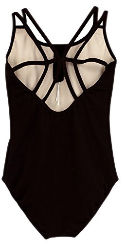 BOZEVON Women's Ballet Jersey Elegant Balettdräkt Bodysuit Gymnastikdräkt Ärmlös Elastiska toppar Jumpsuit Balettkläder - Svart