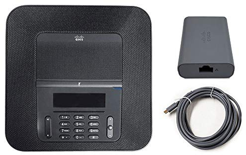 Cisco CP-8832-K9 IP Conference Phone Bundle - Includes PoE Ethernet Injector (CP-8832-POE=) - Black (Renewed)