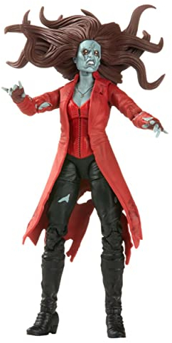 Hasbro Marvel Legends Series MCU Disney Plus Zombie Scarlet Witch Marvel Action-Figur, 2 Accessoires, 1 Build-A-Figure Element