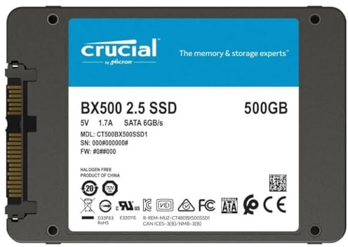 CRUCIAL BX500 2 5p SATA 6Gb s 500Go