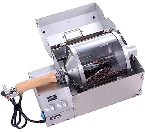 PixCy 1200 W Kaffeeröster, Vollautomatischer Elektrischer Kaffeeröster Für Den Haushalt Professioneller Elektrischer Kaffeeröster Für Zuhause/Restaurant,110V