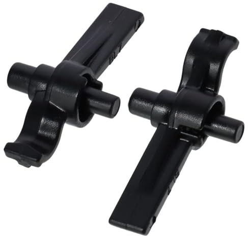 Urjumpea 2 x 4,6 cm Schlagschrauber, langlebig, Metall, tragbar, Rohrclip, schwarz, passend für