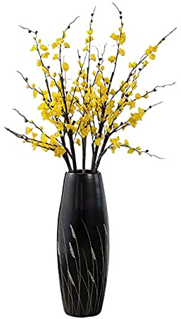 ASerZenith Bodenvase, große Keramikvasen, modern, minimalistisch, dekoratives Ornament, ideal für Heimdekoration, Eingangsbereich (C 100 cm)