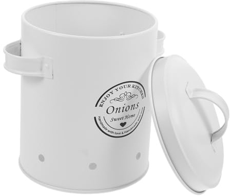 MOLUCKFU Contenedor Para Verduras Grande Con Ventilación Cubo De Almacenamiento De Ajo y Patatas Organizador Funcional Para Cocina Almacenamiento Multiusos Para Hogar y Restaurante Color