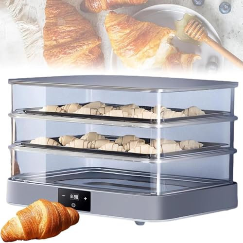 LBMED Boîte Levée Pain 40L,Machine Fermentation Pâte À Pain Électrique Amovible avec Température Réglable 20-45°C Et Contrôle Précis Température 1°C,Fermentation Uniforme,pour Maison,Le Restaurant