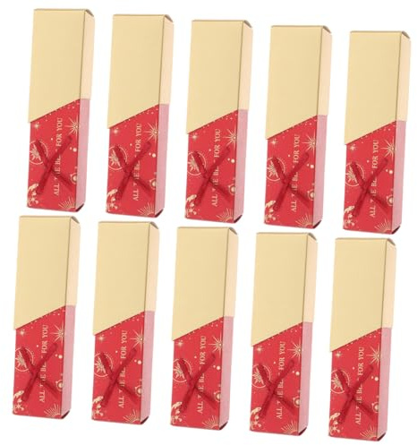 Cabilock Leere Schokoladenschachteln als Pralinenschachtel mit Elegantem Design aus Papier Praktisch und Einfach zu Benutzen 10 Rechteckige zur Hochzeit oder Valentinstag
