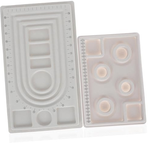 Tofficu 2piezas Tablero De Diseño Para Cuentas y Joyería Tableros Multifuncionales Para Pulseras y Collares