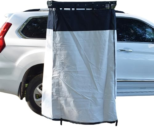 Tragbares Camping-Duschzelt mit Bodenmatte, sofortiger Sichtschutz zum Baden und Wechseln im Freien, SUV, LKW, Fahrzeugmarkise kompatibel