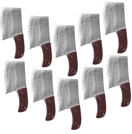WEKAMOS 15 pièces Mini Couteaux de Cuisine Miniatures Résine Ustensiles Réalistes pour Maison de Poupée Décoration pour Accessoires de Cuisine Miniature