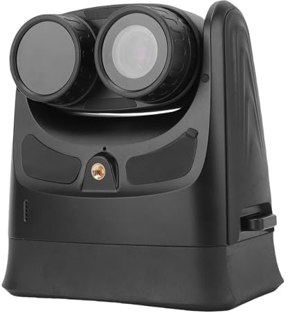 Bewinner Binocolo della Fotocamera Digitale 4K 48MP per Fotografia, Lente a Capo Zoom 15x Zoom 180 ° con Schermo HD da 4 Pollici per Birdwatching, Fauna Selvatica, Viaggio (con Carta da 32 GB)
