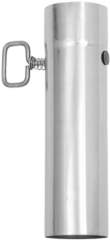 Yardenfun Tube Cheminée Robuste Vanne d'Air pour Poêle de Tente, Conduit d'Évacuation en Acier Inoxydable, Accessoires de Chauffage Extérieur pour Camping et Randonnée, Diamètre 60 MM