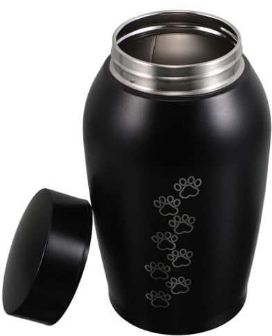 BESPORTBLE Urne Funéraire en Acier Inoxydable Étanche Grosse Taille pour Animaux de Compagnie, Boîte à Cendres Multifonction pour Chats et Chiens, Mémorial Commémoratif Solide pour Domicile