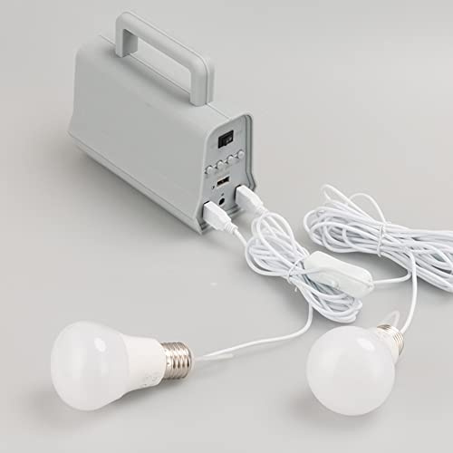 di illuminazione solare portatile per esterni con batteria integrata - Pannello solare e set di lampadine esterne - Altoparlante BT integrato e torcia luminosa - Componenti