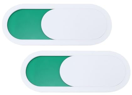 INOOMP Panneau de Confidentialité pour Toilettes 2 Pièces 10x4 Cm en Pmma Blanc sans Texte Indicateur Coulissant « Occupé » Accessoire Wc Autocollant pour Salle de Bain Facile à Nettoyer