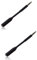 Ultra 2 Black 3.5mm Headphone Audio Male to Female Jack Extender Mobile Phone Earphone Compatible with iOs and Android Volume Control