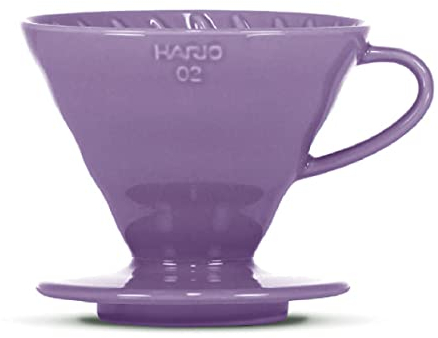 Kaffeefilter/Handfilter V60 aus Porzellan Größe 02 Purple von HARIO