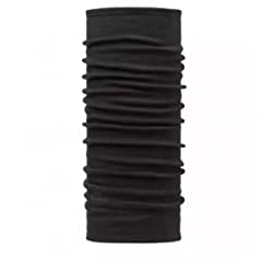Buff Merino Thermal Multifunktionstuch Schwarz, Schwarz