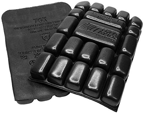 Nitras 76K Kniepolster - Knieschoner für Arbeitshosen - Eva-Kniekissen - Schwarz