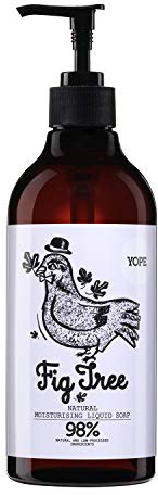 YOPE Liquid Hand Wash Moisturising | Against Damage | Regenerating Allantoin | Vitamin B5 | Coconut & Sunflower Oil | Vegan | Fig Tree 500 ml