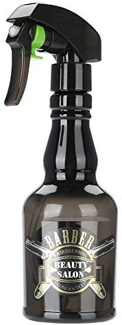 Flacone Spray per Capelli Mister, 2 Colori Spruzzatore D'acqua Flacone Spray per Parrucchieri Strumenti per Capelli da Barbiere per Taglio di Capelli Piante per Annaffiare(Nero)