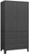 vidaXL Industrial Kleiderschrank Garderobenschrank Schlafzimmerschrank Metallschrank Lagerschrank Mehrzweckschrank Schrank Anthrazit 90x50x180cm Metall