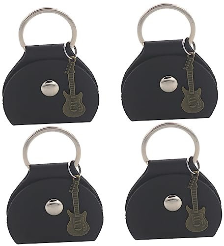 Toyvian 8stücke Guitar Pick Holder Praktischer Aufbewahrungsbeutel Für Gitarrenplektren Mit Schlüsselanhänger Für Musiker Und Gitarrenliebhaber Langlebiges Pu-Material Und Kompakte