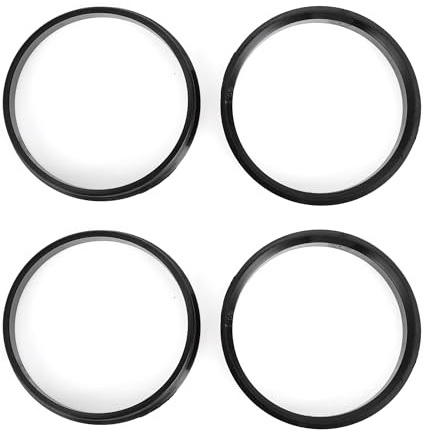 INFINAUTO Bagues De Centrage De Moyeu, 60,1 Mm Id 65,1 Mm Od Anneaux De Moyeu De Roue De Voiture En Plastique Abs Noir, 4 Pièces