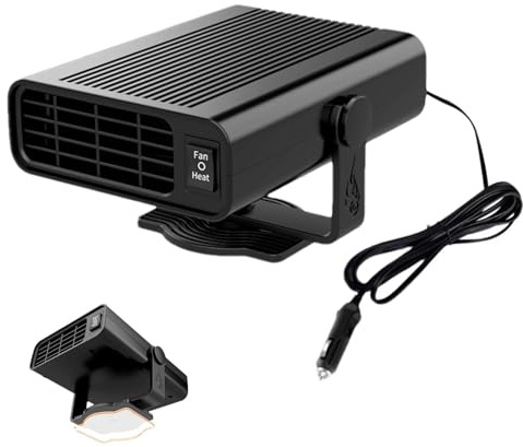 Calefacción rápida del coche, calefacción de coche portátil – Enfriador y calefacción 2 en 1, Calefacción antivaho para parabrisas, Calefacción para vehículos, Calefacción de coche, Diseño