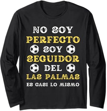 Las Palmas Futbol Hombre Divertido Idea Regalo Seguidor Manga Larga