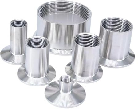 1pc 1/2 3/4 1 1-1/4 1-1/2 2 2-1/2 BSPT Female Tri Clamp 1.5 2 2.5 3 304 Stainless Ferrule Clamp Pipe Fitting(K64mm(2 inch TC),1/2)