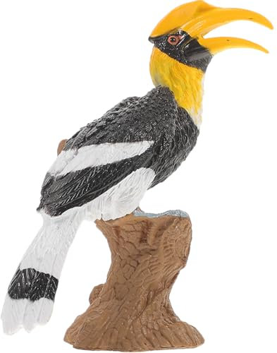 JOINPAYA Künstliche Nashornvogel Figur Gartendekoration Langlebig Kunststoff Realistisch Garten Party Blumentopf