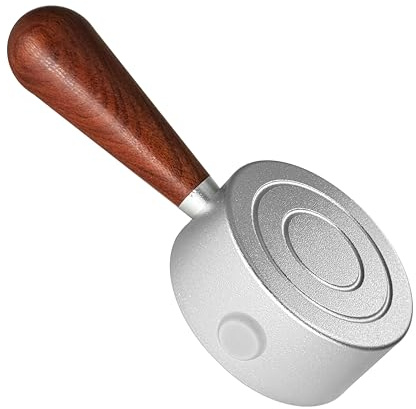 NEOUZA Espressomaschine, verbesserter Dampfhebel, kompatibel mit Breville Sage Barista Express BES870XL BES875 BES876, Aluminium, Holzgriff (Silber)