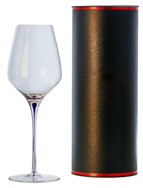 Copa de vino de patas altas creativas de estilo europeo de 1050 ml, diseño de corazón azul