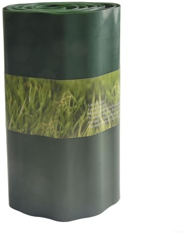 Rasenkante für den Garten, flexibler Zaun, Kunststoff, 30 cm/40 cm x 9 m, Outdoor-Landschaftsdekoration für Rasen, Blumenbeete und Wege (30 cm)
