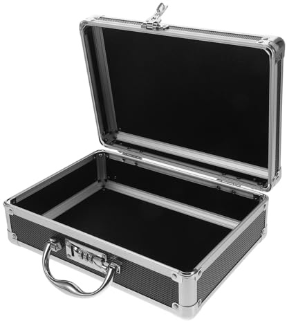DOITOOL Boîte à Outils Aluminium avec Cadenas à Code Mallette Portable Vide pour Rangement Outils à Main Caisse Multifonction pour Bricolage et Usage Domestique
