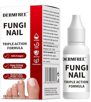 Toenail Fungus Treatment Extra Strength,Antifungal Solution for Toenail or Fingernail,Triple Action Formula for Remove Fungal, Repair and Renewal Damaged Nails,1.5 Fl Oz