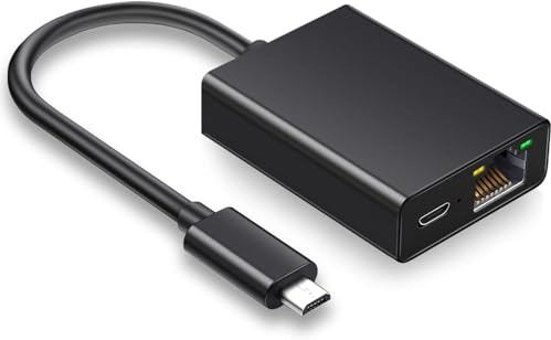 Suoxiom LAN-adapter för TV S-tick, Ethernet-adapter, kompatibel med S-tick/4K Max/4K och andra streamingpinnar