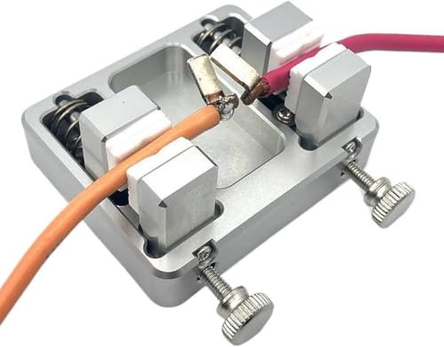 Heavy-Duty Aluminum Welding Clamp, Welding Soldering Station Wire Clamp Fixture Bracket Table Temperature-Resistant Jaw for Circuit Board Mounting, Soldering Wire Clamp (1)