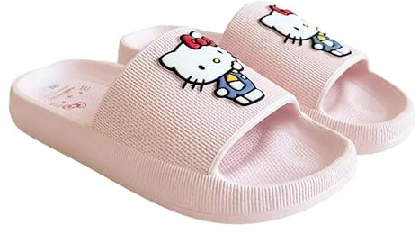 Hello Kitty Friends Ciabatte Fascia Mare Ragazza e Donna | Pantofole Piscina Doccia Gomma EVA Leggera | Sandali da Spiaggia Comodi Estivi Originali [7318 Rosa Hello Kitty - 40/41]