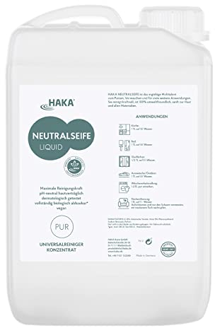 HAKA Neutralseife Liquid Nachfüller, Allzweckreiniger, 3L, Universalreiniger für den Haushalt und Auto, pH-neutrales Reinigungsmittel, Konzentrat, Frischeduft