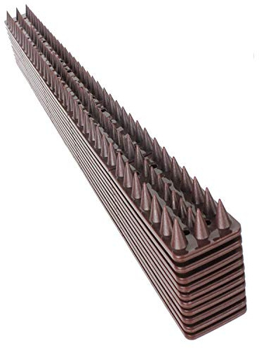 Spares2go 10 Strips Anti-Climb Fence Wall Security Spikes (5 Metres)
