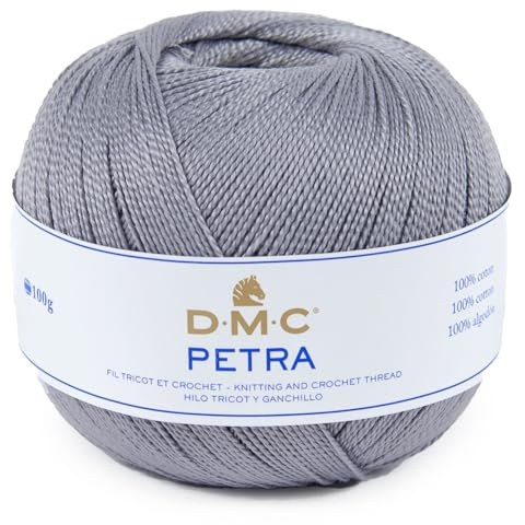 DMC - Petra, Häkel- und Strickgarn | 100% Baumwolle | 100 Gr
