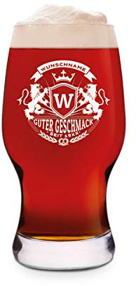 Leonardo Craft Bier Glas 0,33 L Bierglas Gravur individuell Geschenk - Löwenstark