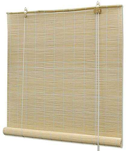vidaXL Roller Blind Bamboo 100x220 cm Natural