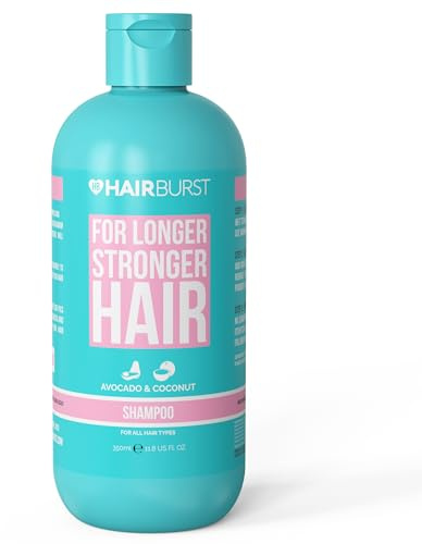 HAIR BURST Shampooing pour la Croissance des Cheveux pour Femme — Réduit la Perte, Renforce la Croissance Existante, Sans SLS ni Parabènes, Arôme de Noix de Coco et d'Avocat
