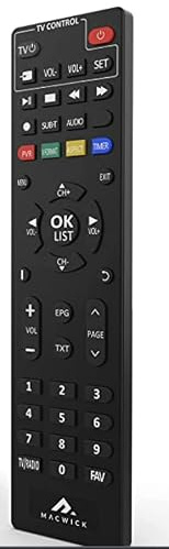 Telecomando Originale Sostitutivo Decoder MACWICK DVB-T2 2025-2026 1080P H265 HEVC