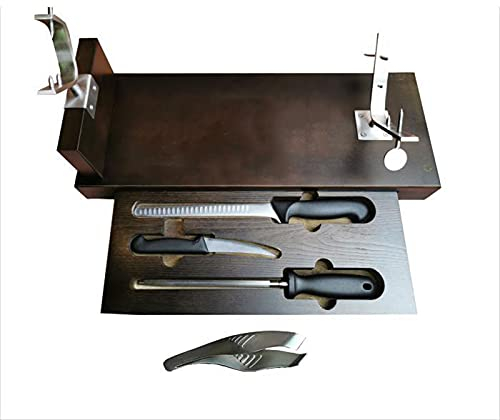 Jamonero Chef de Estante de jamón de Madera Bricolaje Barbacoa Hoja de jamón Metal Stand Restaurante Accesorios de Cocina Herramientas Jamoneros