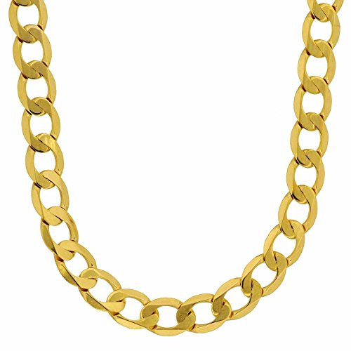 Goldkette Panzerkette Breite 5,0mm - 333-8 Karat Gold, Kettenlänge:21 cm Armkette
