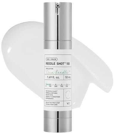 VT COSMETICS CICA Reedle Shot 100, Spicule Microneedling Serum for Pore Care & Exfoliation, Exosome, Centella Asiatica for Glass Skin, Skin Texture, Korean Liquid Skin Booster (1.69 Fl Oz / 50ml)